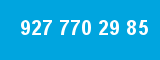 927 770 29 85 927 770 29 85